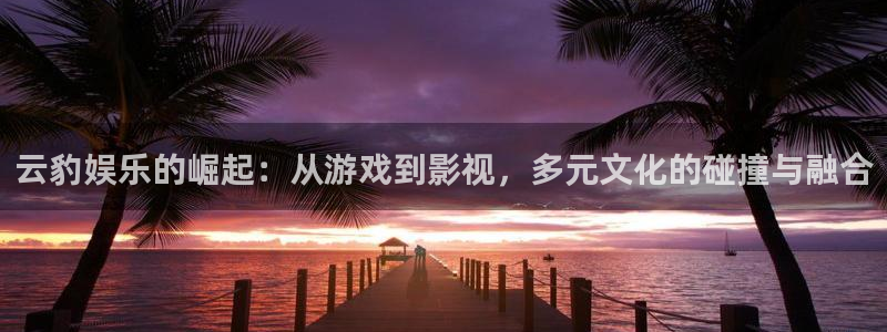 7790必发集团3官网登录：云豹娱乐的崛起：从游戏到影视，多元文化的碰撞与融合